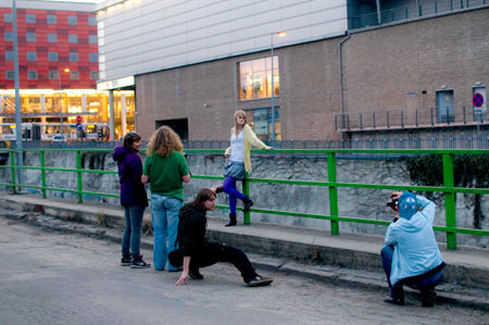 making-off z sesji fotograficznej w centrum Bielska-Białej