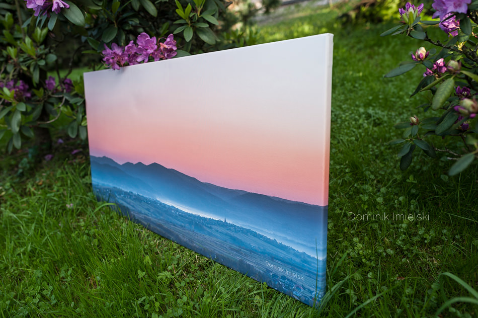 wydruk panoramy - płótno