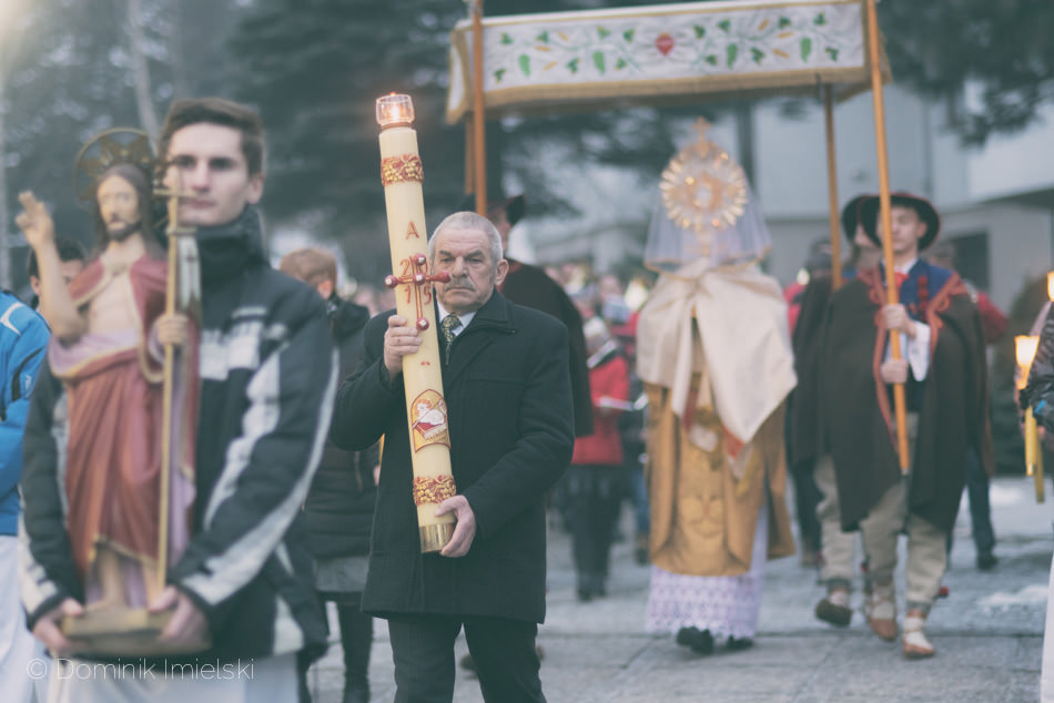 procesja w Łodygowicach