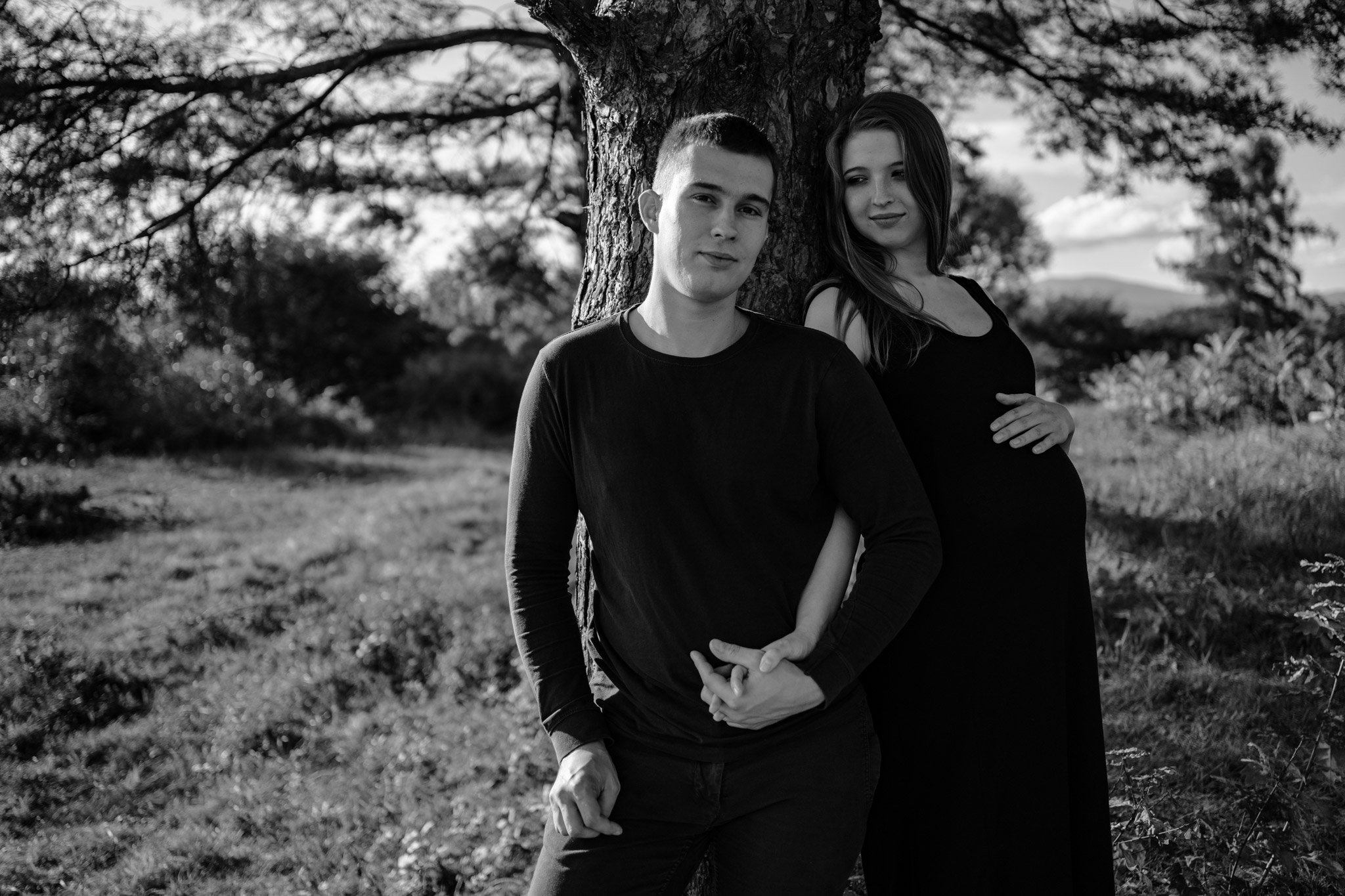 Sesja ciążowa nad Jeziorem Żywieckim