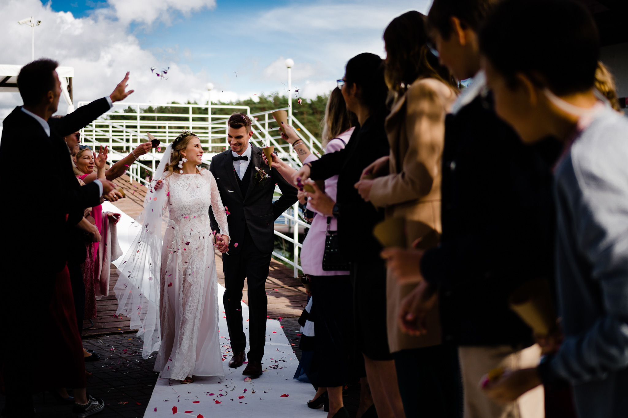 ślub w plenerze i wesele nad jeziorem